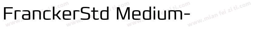 FranckerStd Medium字体转换